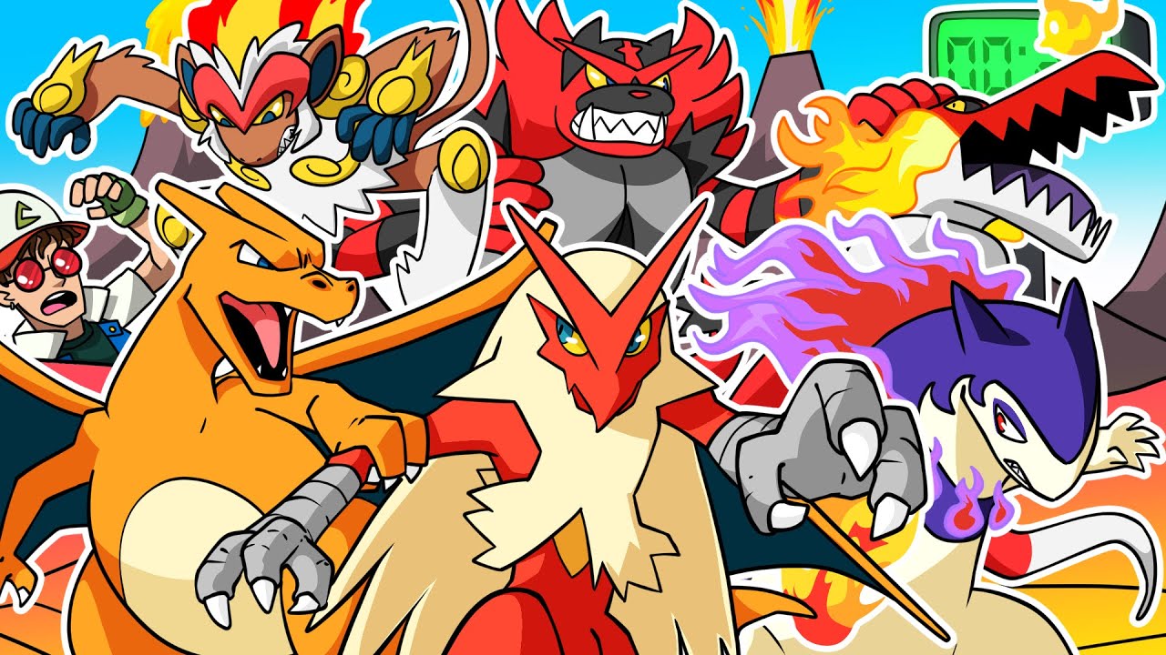 ¿Qué POKÉMON INICIAL de FUEGO SOBREVIVE MÁS TIEMPO?