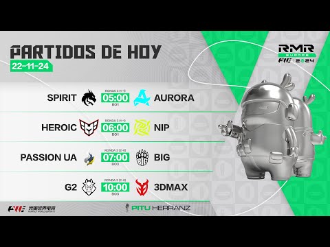 Spirit vs. Aurora, HEROIC vs. NIP, Passion vs. BIG, G2 vs 3DMAX | Europa RMR B | Shanghai Major 2024