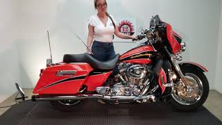 Kristi shows off the 2004 Screamin Eagle 103 , 25k mi, $9,999.