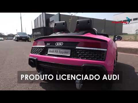 Mini Carro Elétrico Infantil Criança 12V Audi R8 Spyder Controle Remoto  Motorizado Brinqway BW-123 em Promoção é no Buscapé