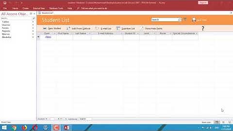 Introduction & Database Structure in Microsoft Access 2016 _ Urdu Hindi