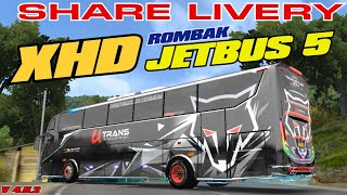 SHARE LIVERY UTRANS BLACKWOLF KODENAME XHD TO JB5 V4.5.2 #bussid #liverybussid  screenshot 4