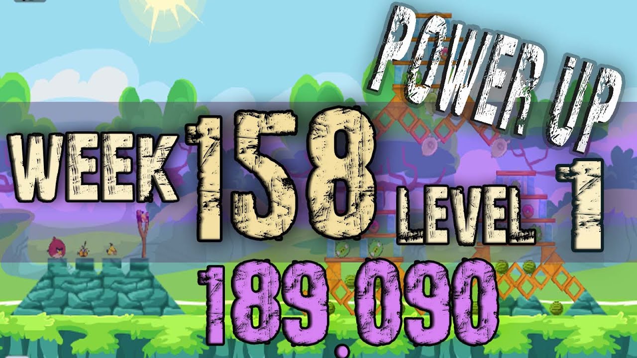 Angry Birds Friends Tournament Week 158  Level 1 | power up HighScore ( 189.090 k )