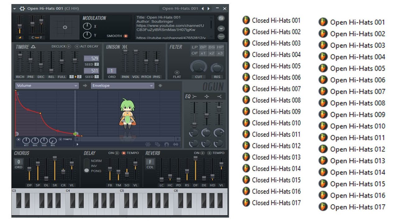 Free Open & Closed Hi Hats pack by Soulbringer for FL Ogun