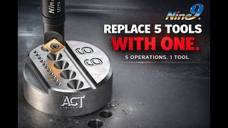 Replace 5 Tools With 1 | Nine9 NC Spot Drill | Spot, Chamfer, Engrave, Groove, Corner Rounding | ACT