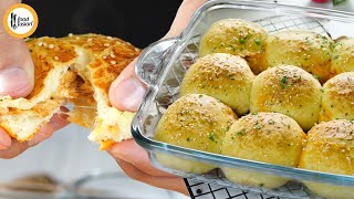 Chicken Cheese Stuffed Buns Recipe by Food Fusion