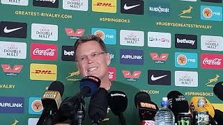 SPRINGBOKS: Rassie Erasmus on his team for 2nd test, Siya's injury and reviewing 1st test loss