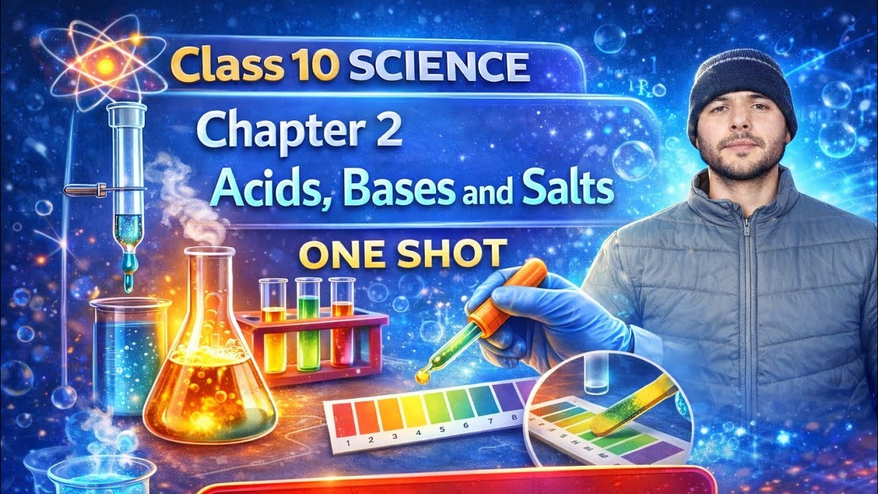 📌 CBSE Class 10 Science Chapter 2 | Acids, Bases and Salts | One Shot