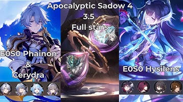 E0S0 Phainon x Cerydra & E0S0 Hysilens | Apocalyptic Shadow Floor 4 3 Stars | Honkai: Star Rail 3.5