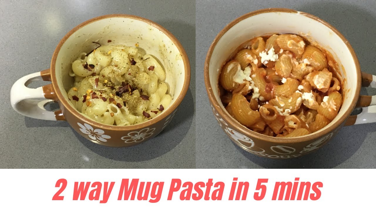 Mug Pasta | 2 way | 5 min recipe | MAC N CHEESE  & Red Pasta in Microwave | Shradip