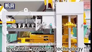 SY7-10 fully automatic high-efficiency hydraulic clay interlocking brick machine