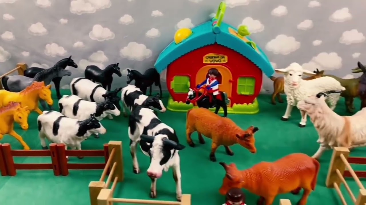 My Mini Farm | Toy Animals Video | Cow, Pig , Horse , elephant , Got Video