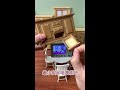 Mini kitchen smallest solid wood TV cabinet# mini kitchen# miniature scene# mini food play# minivlo