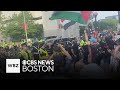 Propalestinian protesters boo president bidens motorcade in boston