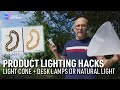 Simple lighting hacks for glossy product photography  light cone demo