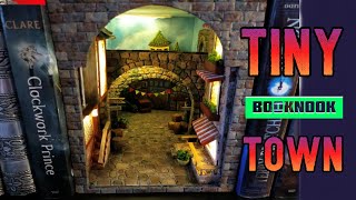 Tiny Booknook Town scratch build tutorial Made from XPS foam and foam core board.