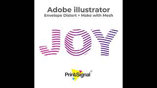 Adobe illustrator Tutorial for Beginners | Envelope Distort - Make with Mesh | Learn Graphic Design