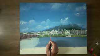 Oil Painting Seoul : Mapo Riverview
