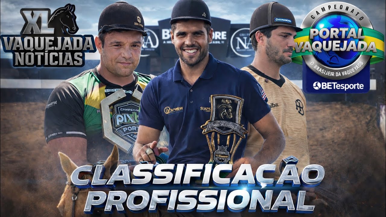 CLASSIFICAÇÃO PROFISSIONAL | Vitor Rayara, Zé Barreto e Gera Guerra no Portal Vaquejada