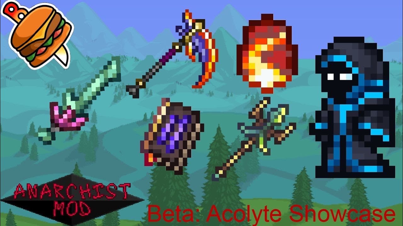 Beta Showcase Dark Artist 2.0, The Acolyte! // Terraria Anarchist Mod Beta Showcase ...