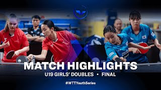 Guo Zheng/Hochart vs Choi/Choi | U19 GD Final | WTT Youth Star Contender Podgorica 2024 by World Table Tennis 1,235 views 2 weeks ago 11 minutes, 12 seconds