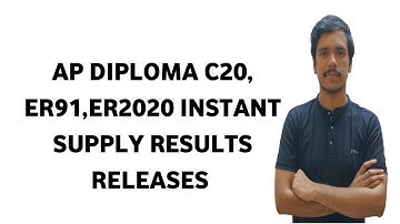 ap diploma C20, ER91, ER2020 instant supply results released|