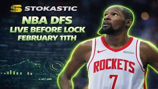 NBA DFS Live Before Lock (Wednesday 2/11/26) | DraftKings & FanDuel NBA Lineups