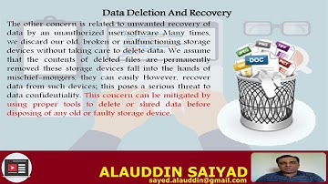 DATA DELETION AND RECOVERY