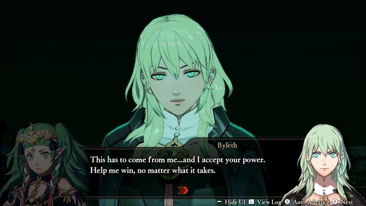 Fire Emblem Warriors Three Hopes Byleth Accepts Sothis' Power Scene