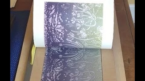 PART 2: Linocut Printmaking Rolling a 3 Colour Gradation