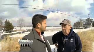 Truck falls through frozen river in Pine Beach