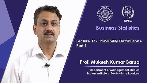 Probability Distributions- Part 1