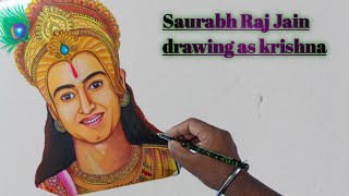 Saurabh Raj Jain as krishna drawing / Krishna Drawing