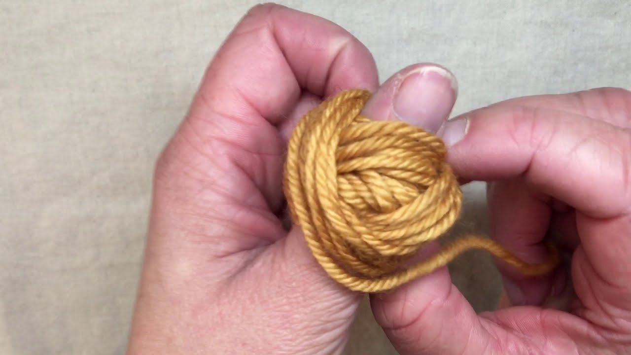 Winding a Center Pull Ball of Yarn on Your Thumb