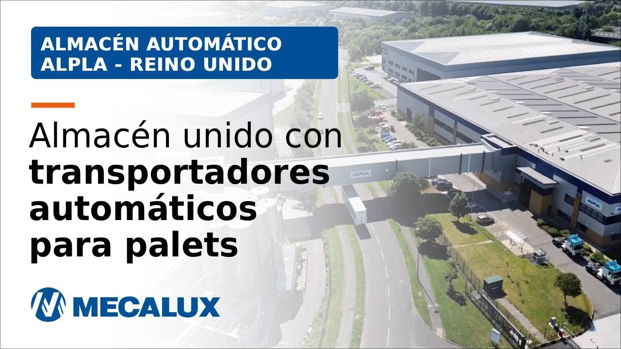 ALPLA conecta almacén y producción con un circuito de transportadores para palets de Mecalux