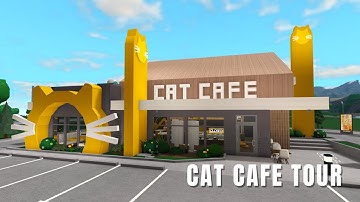 Bloxburg Cat Cafe Tour [Read Description] #bloxburg #cafe