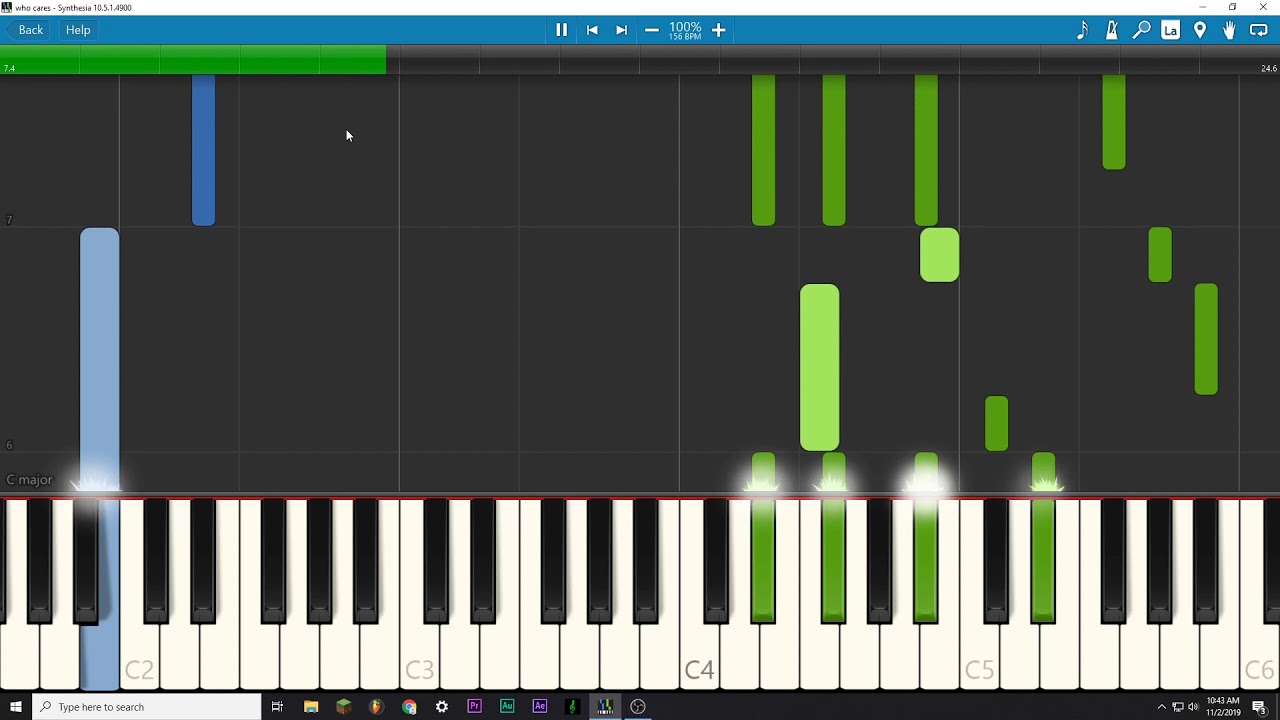 who cares - iann dior | Easy Piano Tutorial