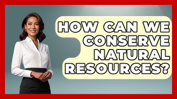 How Can We Conserve Natural Resources? - Learn About Economics