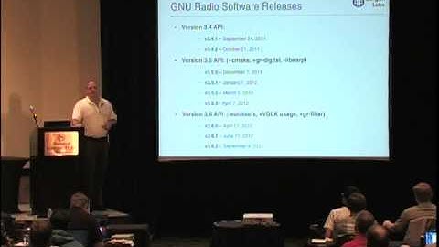 GRCon12: J. Corgan - GNU Radio Still in Action (part 1 of 3)