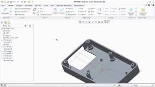 CREO TUTORIAL PART XIII LOWER SHELL