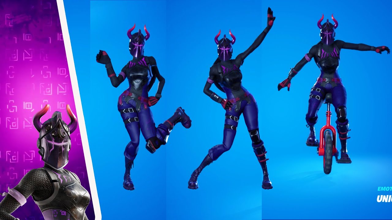Dark Red Knight Skin combos & showcase with all of my emotes
