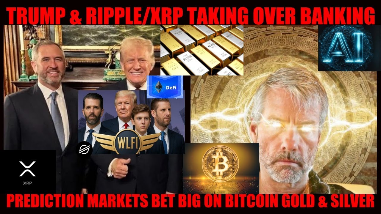О боже! Трамп и Ripple/XRP захватывают банковскую систему! Прогнозные рынки делают крупные ставки...