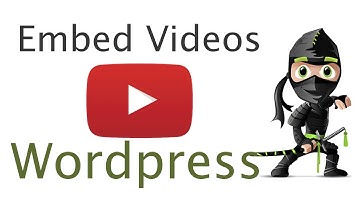 How to embed a youtube video in a WordPress Post 2016