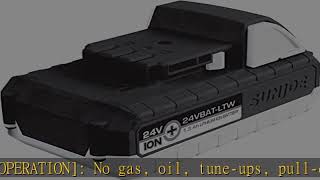 Snow Joe + Sun Joe iON+ 24VBAT-LTW-RM EcoSharp® LITE Lithium-Ion Battery, 24-Volt, 1.3-Ah (Certifie