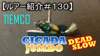 【ルアー紹介#130】ティムコ シケーダージャンボ デッドスロー TIEMCO CICADA JUMBO DEAD SLOW