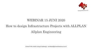 WEBINAR 15 JUNI 2020 - How to design Infrastructure Projects with ALLPLAN - Allplan Engineering