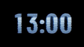 13 minutes timer | Old TV Glitch