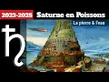 Saturne dans le signe astrologique des poissons  perspectives pour 20232025