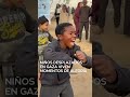 Niños desplazados en Gaza viven momentos de alegría