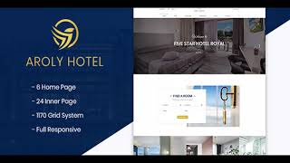 Aroly | Hotel and Accommodation Booking PSD Template | Themeforest Website Templates and Themes
